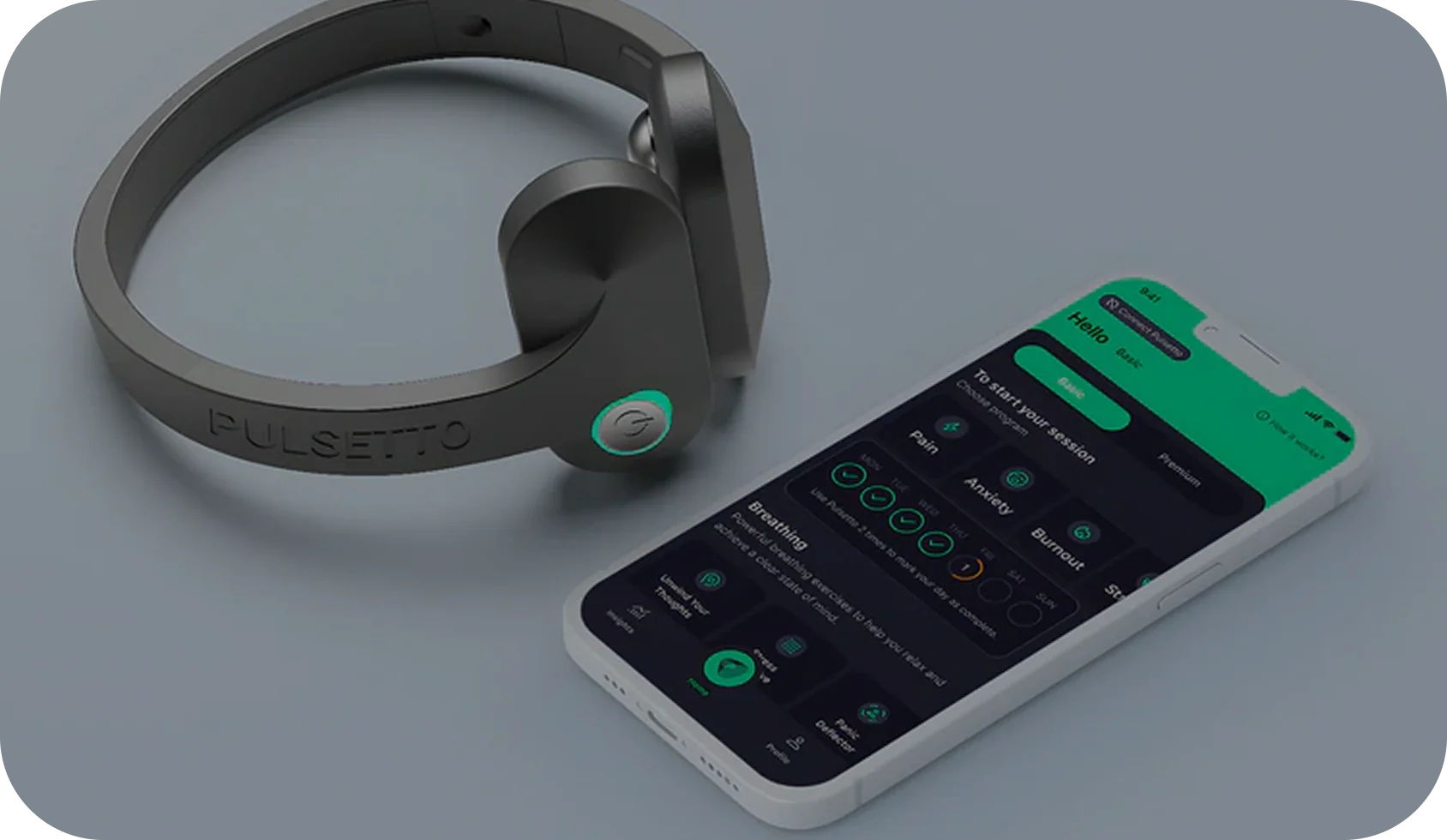Pulsetto and smartphone app